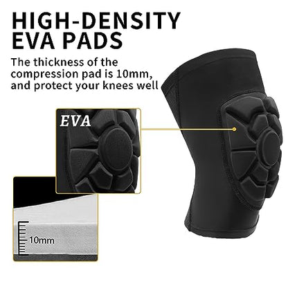 Kids/Youth Knee Pads Elbow Pads, Sports Compression Support Sleeve | Knee Elbow Protective Gear, Sports Knee Elbow Protector with Thickened Pads for Basketball Wrestling Football Volleyball - size: YS (leg circumference: 9.45-10.63‘’)
