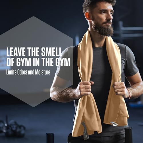 VENTURE 4TH Quick Dry Microfiber Towel for Camping & Gym - Beige XL - color: Beige, size: 72.00" x 31.50"