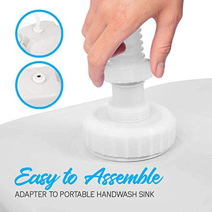 SereneLife 24L Compact Portable Water Tank - Non-toxic Water Container Reservoir W/Carry Handle - For Outdoor Social Events, Work Sites, Camping, Boating, Emergency Preparedness -SLCAWT20 - size: 24 L