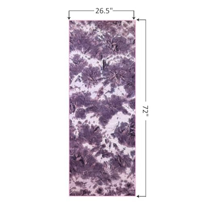 Eunzel Hot Yoga Mat Towel, Ultra-Absorbent Microfiber 72" x 26.5" - color: Lavender