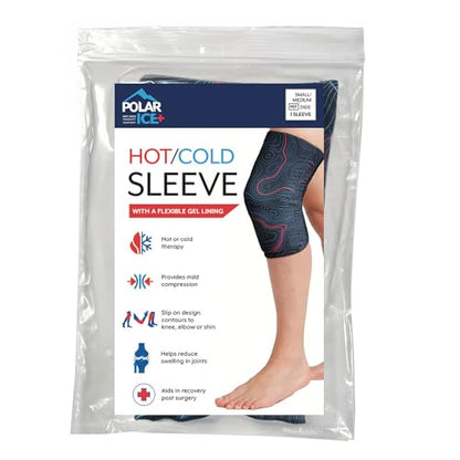 Brownmed Polar Ice Hot/Cold Therapy Sleeve, Soft Gel Lining, Small/Medium - size: S/M