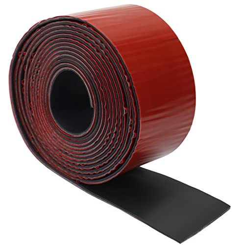 Neoprene Rubber Strips, Self Adhesive Solid Rubber Sheets Rolls for Pads, Crafts, DIY Gaskets, Seals (2" Wide, 1/16" Thick, 10' Long) - size: 2" Wide, 1/16" Thick, 10' Long