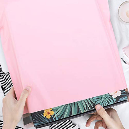 Metronic Poly Mailers 14.5x19 500 Pack, Large Shipping Bags for Clothing with Strong Adhesive, Shipping Envelopes Mailers Poly Bags for Small Businesses, Waterproof Packages Bags Light Pink - size: 14.5x19 500PC