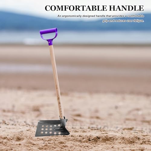 Toddmomy Sewer Shovel Mud Sifting Shovel with 1.5Cm Holes Multi-Use Drain Scoop Tool for Catch Basin Ditch Garden Cleaning 9.44X5.90X5.51 Inch