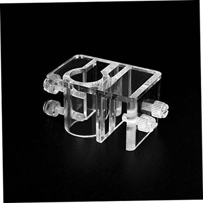 BESPORTBLE 3pcs Fish Tank Water Holder Clamp Aquarium Fixed Clip Acrylic Screw Adjustment 6x3.5x4cm