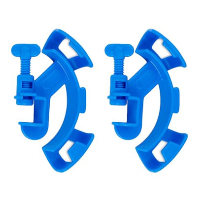 2 Pcs Fish Tank Mounting Clip Water Clamp Clips Plastic Adjustable Hose Holder for 3/4" Diameters Hoses Fish Tank Holder Aquarium Hose Holder Clip Water Clamps Clips 3/4 Inch