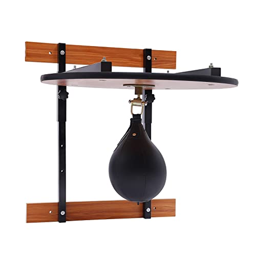 Speed Bag Platform Set, Heavy Duty Adjustable Speed Bag Platform Kit 24" + Speed Punching Ball 7.87", Adjustable Height Wall Mount Boxing Reaction Training Kit