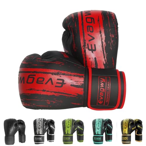 Boxing Gloves for Men and Women，Pro Training Sparring，Suitable for Boxing Kickboxing MMA Fighting，Adult Heavy Punching Bag Gloves，Workout Gloves for Boxing，Muay Thai - color: Red, size: 16OZ