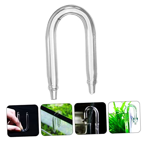 U-Shaped CO2 Diffuser Tube for Aquariums 1 Piece CO2 Tube Compatible Aquarium Plants Sturdy Glass Construction for Fish Tanks