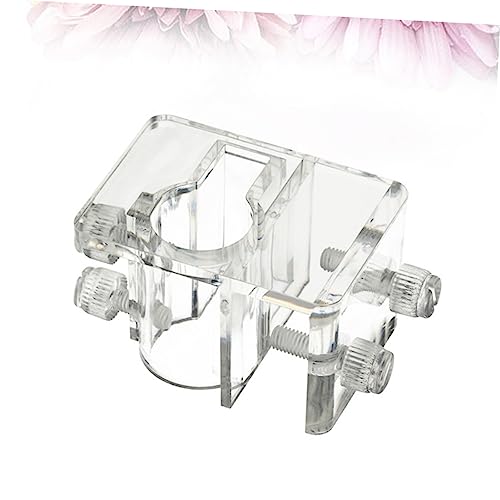 NOLITOY 3pcs Acrylic Aquarium Water Clamp Holder Fish Tank Fixed Pipe (Size s 5-20mm)