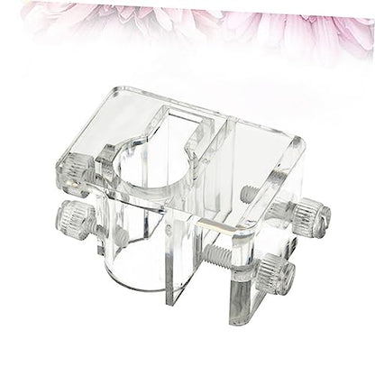 NOLITOY 3pcs Acrylic Aquarium Water Clamp Holder Fish Tank Fixed Pipe (Size s 5-20mm)