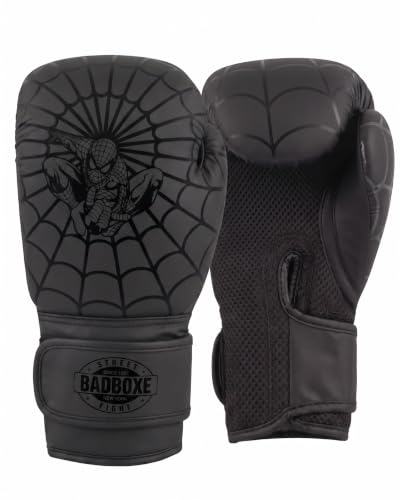 Kids Boxing Gloves 6oz | Boxing Gloves for Kickboxing Muay Thai MMA | Bag Gloves for Punching Bag - color: Black-MATT