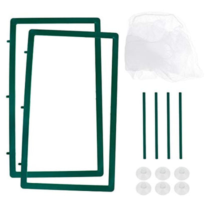 Xiaoyztan Breeder Box for Fish Tank,Aquarium Breeder Box Plastic Frame Baby Fish Tank Separation Breeding Aquarium Spawn Hatchery Isolation with Suction Cups,Pack of 1 - size: 10.4"L x 6"W x 6.1"H