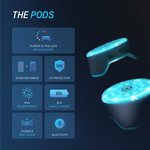 BlazePod Reaction Training Kit Smart Pods for Speed, Agility & Cognitive Drills - Pro-Level Training for Athletes, Trainers, Therapists & Coaches - App Access Included (4 Pods) - color: 4 Pods | Starter Kit