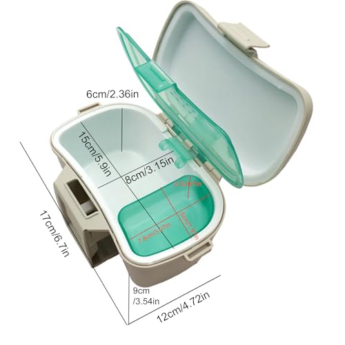 Fishing Bait Container,Waist Lure Box - Bait Storage | for Boat Kayak Camping Shrimp Aquarium Sports Outdoors Saltwater Freshwater