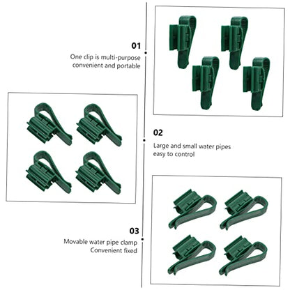 BESPORTBLE 4pcs Adjustable Aquarium Clips Water Pipe Holder for Fish Tanks Easy Installation Fixator for Tubing and Inlet Outlet Pipes Convenient Clips for Clean Aquatic Environments