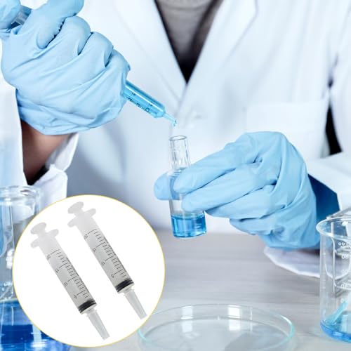 20ml Syringes Without Needle, 4 Pack Plastic Syringe with Cap for Pet Feeding, Scientific Labs, Glue, Oil & Precise Liquid Measurement - size: 20ml