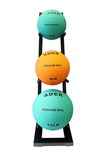 Ader Medicine Ball Set w/Rack - size: Rack + 12-20 LB Med Balls