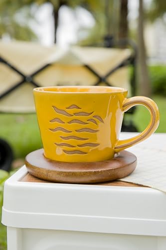 DIHOclub Tiger Cup Ceramic 3D Wild Animal Inside Mug,Cute Cartoon Handmade Figurine Mugs,Holiday and Birthday Gift for Coffee Milk Tea Lovers,12 OZ(Brown Tiger) - color: Brown Tiger