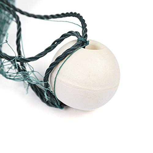 6.5 x 33 ft /10 x 65 ft Fishing Drag Net Fish Beach Polyethylene Mesh Float Bait Trap Durable with PVC Foam Float Bobbers Lead Sinkers for Ponds, Creeks, Rivers - size: 10x65ft