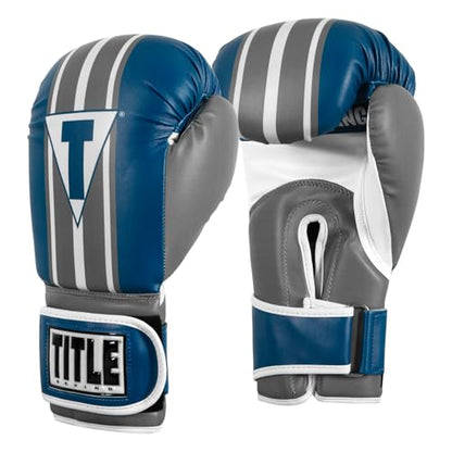 Title Boxing World Bag Boxing Gloves - color: Light Blue/Grey/White, size: 14 oz