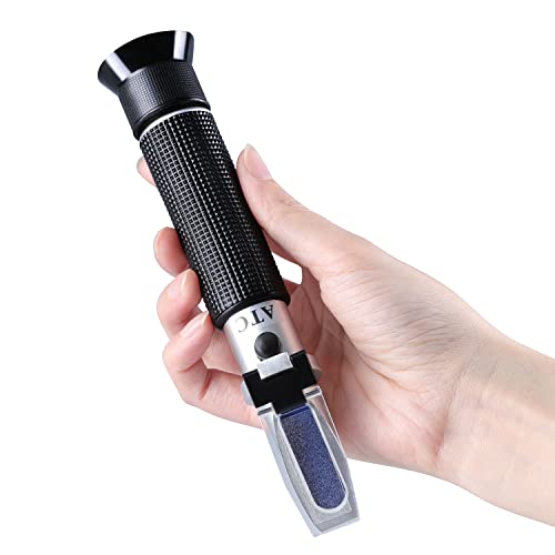 Salinity Refractometer for Seawater Aqaurium Fishkeeping Salinity Tester Meter Dual Scale-Specific Gravity Salinity Hydrometer 0-100PPT & 1.000-1.070