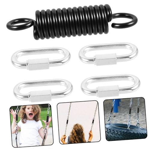 POPETPOP 1 Set Hammock Chair Spring Set Heavy Duty Metal Swing Spring Kit for Outdoor Indoor Use Sturdy Construction Low Noise for Swinging Chairs Punching Bags and Hanging Plants