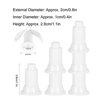 Aquarium Divider Feet Adjustable Height Isolation Board Support for Fish Tank Divider, Made of Safe FoodGrade Plastic, Easy to Use and Clean, Perfect for Diverse Setups (White) - color: White