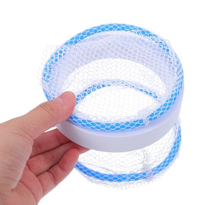 WOONEKY Aquarium Breeder Net Floating Fish Hatchery Tank, Nylon Mesh Isolation Box with Lid for Guppy Fry Separation and Spawning Nursery in Indoor Fish Tanks