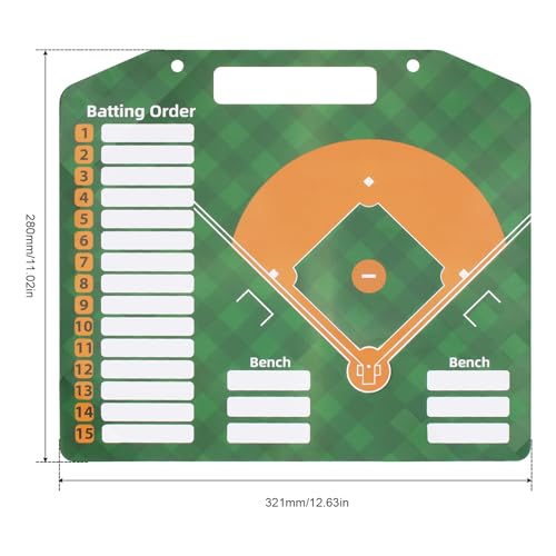 Magnetic Baseball Softball Lineup Cards Marker Board
