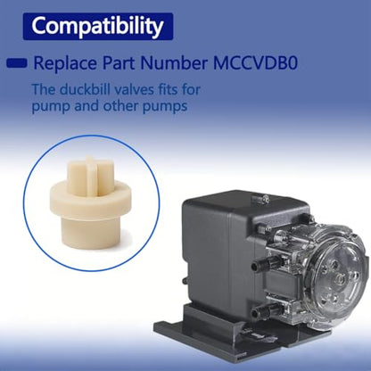 Upgrade MCCVDB0 Check Valve Duckbill Only Replacement for MCCP202 Tube, Compatible with Sten-ner 45, 85, 100 & 170 Series Adjustable & Fixed Pumps, for Regular Maintenance of PUM（10 PCS）