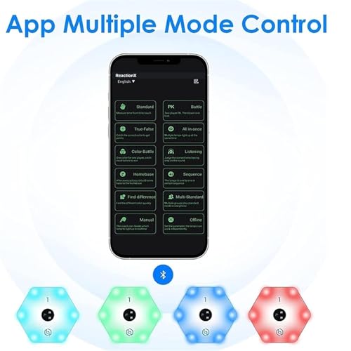 Reaction Training Kit Smart Pods for Speed, Reaction Training Light System with App Exercises to Improve Speed Agility, Reflex, for Boxing, Sports, and Fun