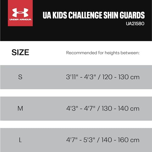 Under Armour Youth Soccer Shin Guards Challenge Shin - color: Black/Castle Rock, size: YMD
