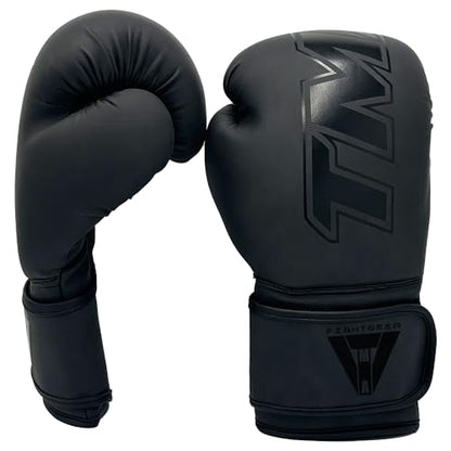 TMA Boxing Gloves for Women - Punching Bag Gloves, Training Boxing Equipment - Kickboxing & Muay Thai Gloves, Punching Gloves, Adult Boxing Gloves - color: Black, size: 14 OZ