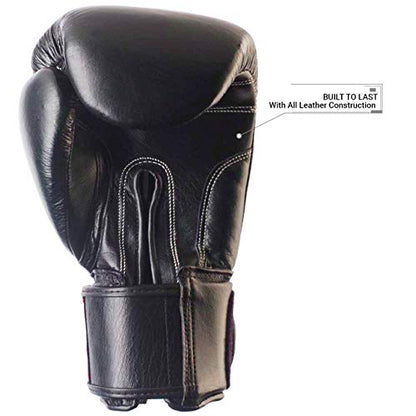 Revgear Original Leather Boxing Glove - size: 14-Ounce