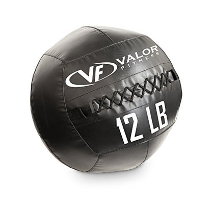 Valor Fitness Wall Ball for Exercise, Weighted Medicine Ball for Training - color: WBP-12 12lb Wall Ball Pro