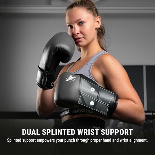 Hayabusa E1 Boxing Gloves for Men and Women - color: Grey/Black, size: 12oz