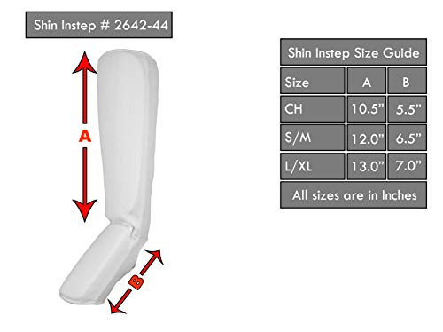 UFG Ultimate - Cloth Shin Instep Guard - Karate MMA Boxing Muay Thai Training Protection - color: Blue, size: Small-Medium