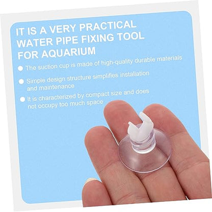Happyyami 20pcs Aquarium Fish Tank Hose Oxygen Pump Pipe Brace Oxygen Supply Easy Installation Water Clip for Fish Tank Accessories