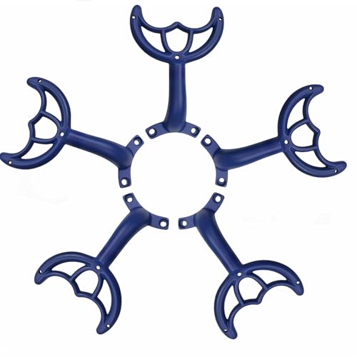 5 Pcs 52’’Ceiling Fan Blades Arms Replacement,Ceiling Fan Blades Arms Replacement Parts Mounting Bracket Kit for Replacing The Worn Fan Blades,Keep The Balance and Good Performance (Blue) - color: Blue