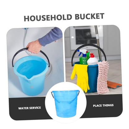 Beaupretty Plastic Water Bucket Handle Portable Multipurpose Storage Container for Home Thickened Plastic for Water Paint Laundry
