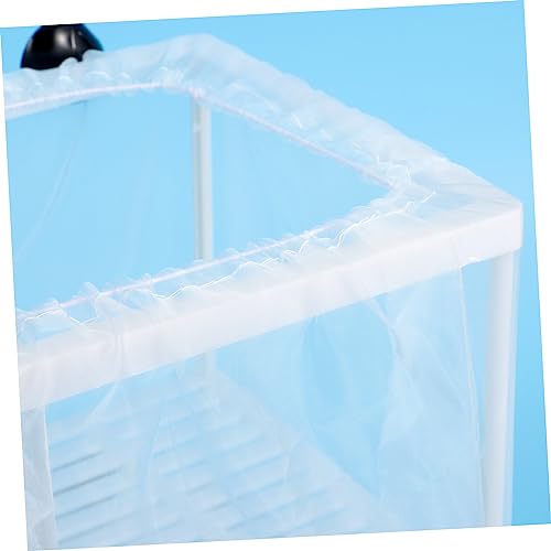 Generic Box Hatch Isolation Net Box Fish Tank Decor Pond Skimmer Net Kit Aquarium Water Hatching Fish Net Aquariums Incubator Feeder Aquarium Plants Tanks Cage Starter White Plastic