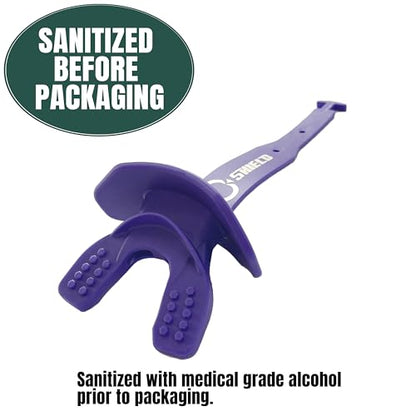 O Shield Striker Football Lip Guard with Permanent Strap - color: Purple