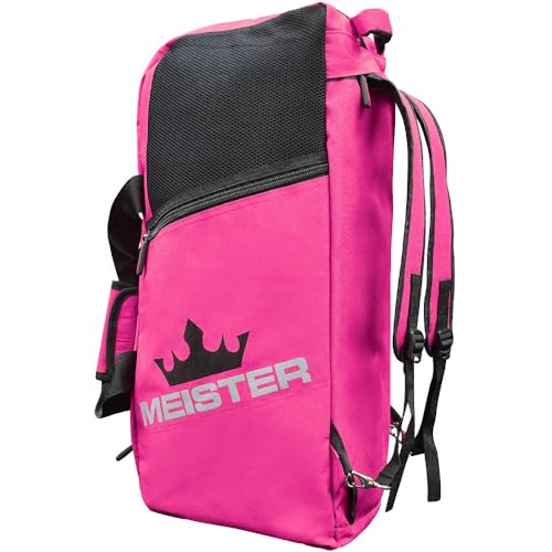 Meister Vented Convertible Duffel/Backpack Gym Bag - Ideal Carry-On | Built for athletes with dual mesh ventilation and ultra-durable construction for training, travel and everyday use - color: Pink