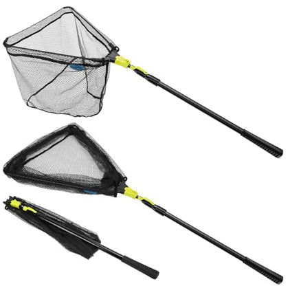 Fishing Net, SANLIKE Fishing Gear and Equipment, Fishing Net with Handle, Fly Fishing Net, Fly Fishing Accessories - size: 98 inch