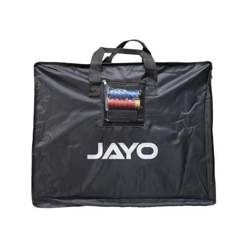 JAYO Soccer Coaches Tactical Board, 35" x 24" Portable Double-Sided Magnetic Football Coaching Board Kit with Magnets, Marker Pen, Deluxe Waterproof Carrying Bag