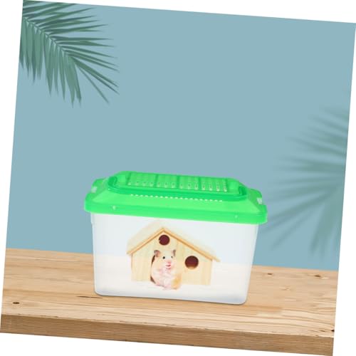 Happyyami 2pcs Portable Fish Container Lid Handheld Critter Carrier for Small Pets Breeding Case for Fish Turtles and Reptiles Easy to Carry Secure Transport Versatile Habitat