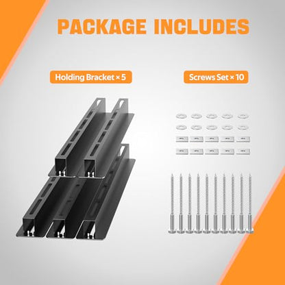 Overhead Garage Storage Rack, Heavy Duty Ceiling Storage Rack | 26 Inch Adjustable Ceiling Bin Storage System, 5 Sets for 4 Bins - style: For 4 Bins