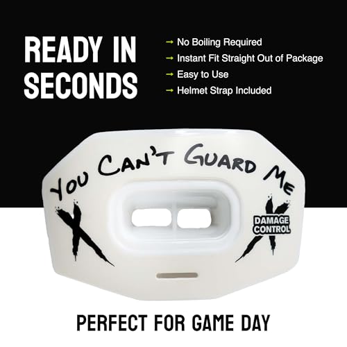 DAMAGE CONTROL Youth Football Mouth Guard – You Can't Guard Me - color: You Can't Guard Me