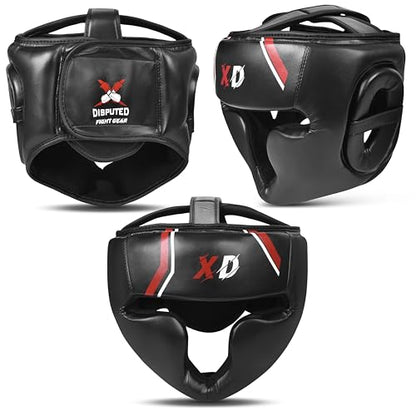 Boxing Headguard, Professional Training Headgear Protection Sparring Gym Training Workout MMA Muay Thai Kickboxing Training Helmet Small - XL